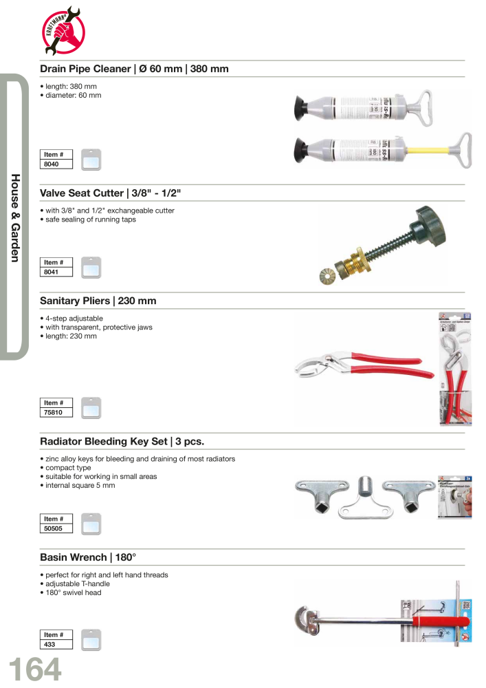 KRAFTMANN by BGS technic Catalog Hand tools Č. 654 - Strana 167