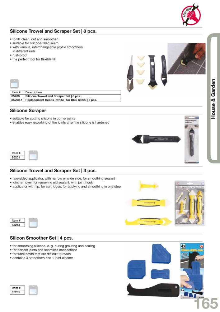 KRAFTMANN by BGS technic Catalog Hand tools Nº: 654 - Página 168