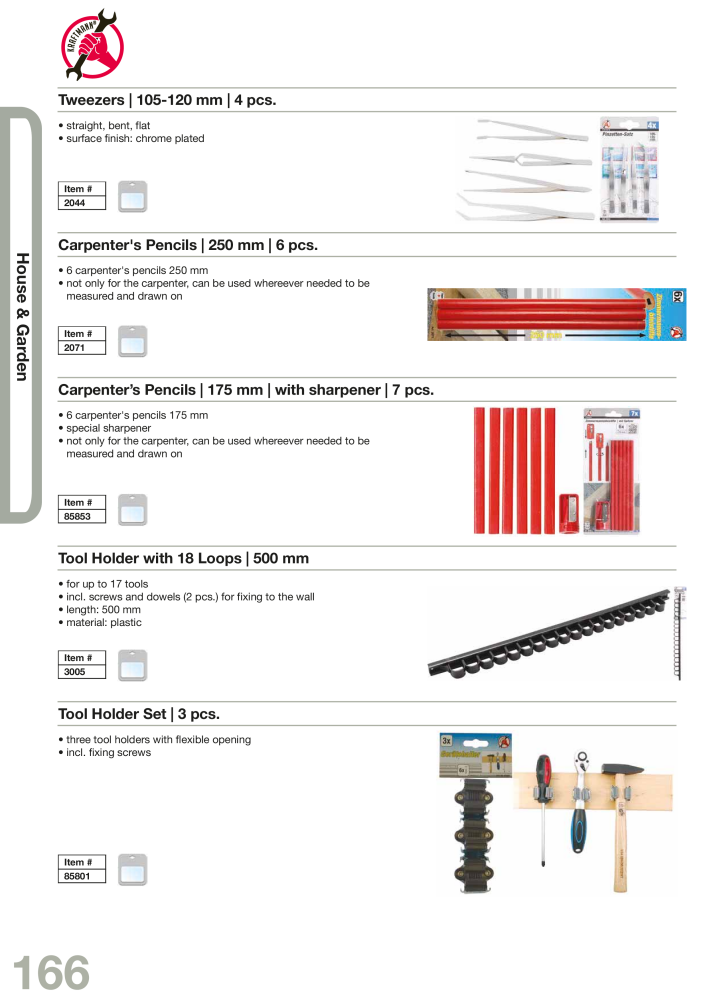 KRAFTMANN by BGS technic Catalog Hand tools Nb. : 654 - Page 169