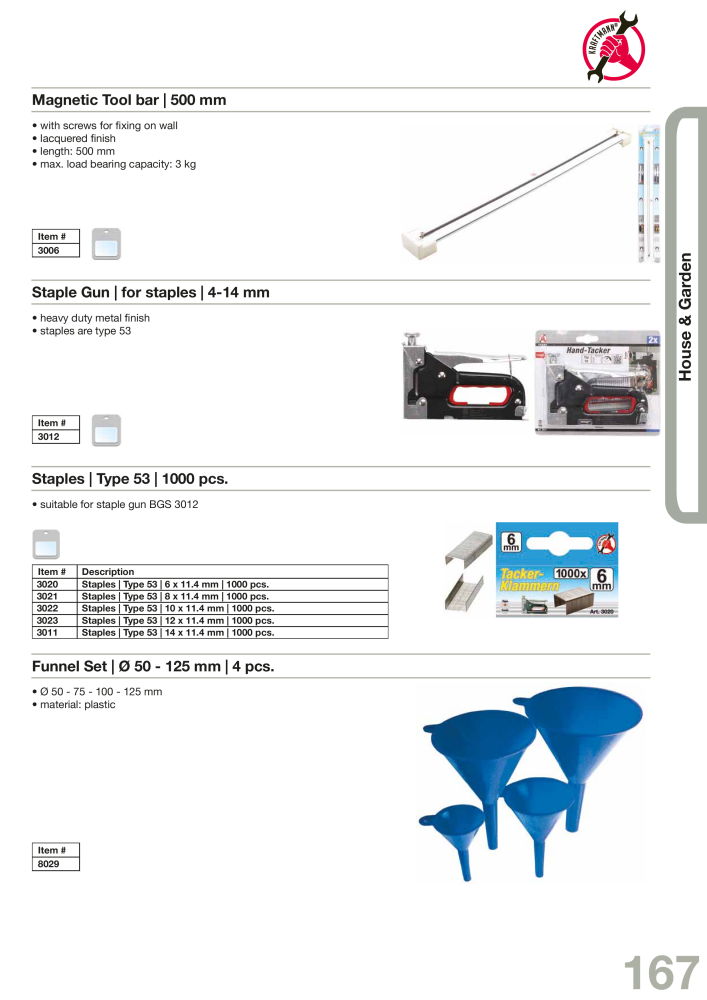 KRAFTMANN by BGS technic Catalog Hand tools Nb. : 654 - Page 170