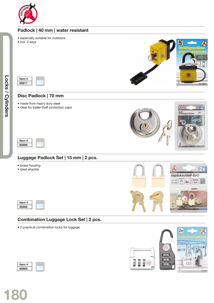 KRAFTMANN by BGS technic Catalog Hand tools NO.: 654 - Page 183