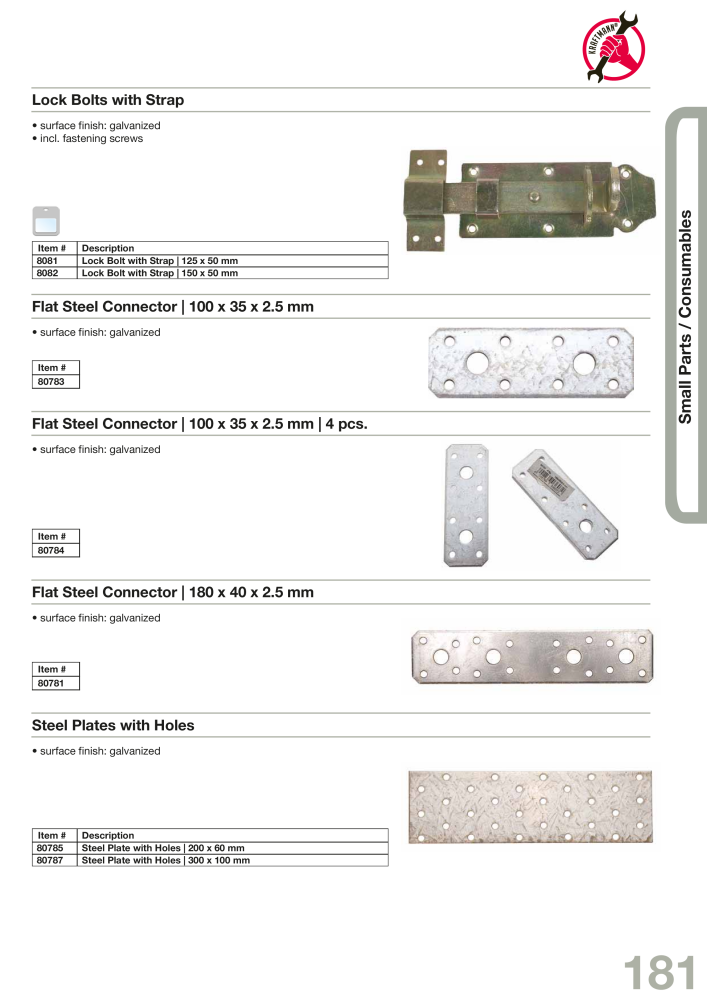 KRAFTMANN by BGS technic Catalog Hand tools NO.: 654 - Page 184