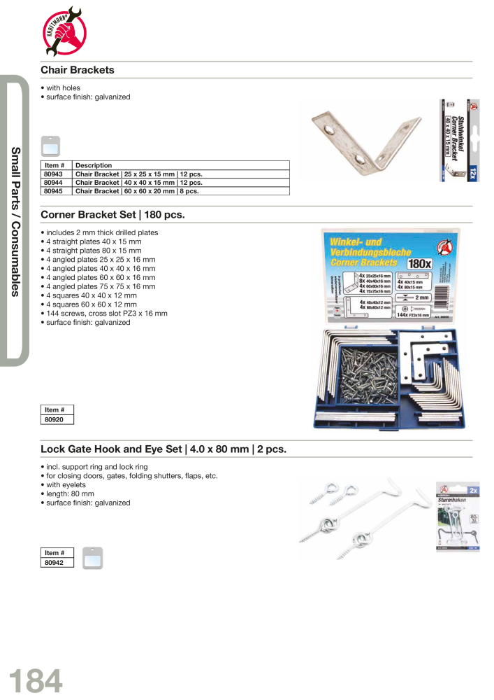 KRAFTMANN by BGS technic Catalog Hand tools NR.: 654 - Seite 187