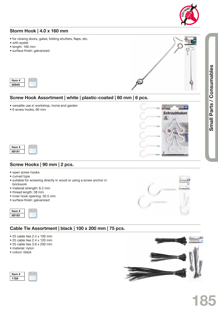 KRAFTMANN by BGS technic Catalog Hand tools Nº: 654 - Página 188