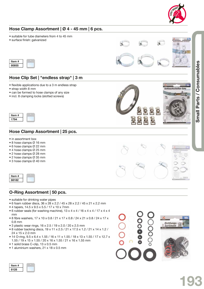 KRAFTMANN by BGS technic Catalog Hand tools NO.: 654 - Page 196