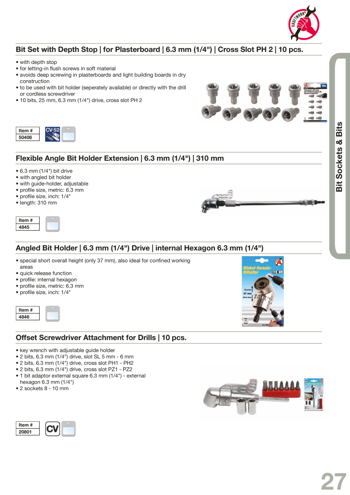 KRAFTMANN by BGS technic Catalog Hand tools NR.: 654 - Strona 30