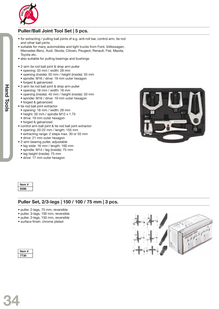 KRAFTMANN by BGS technic Catalog Hand tools NR.: 654 - Seite 37