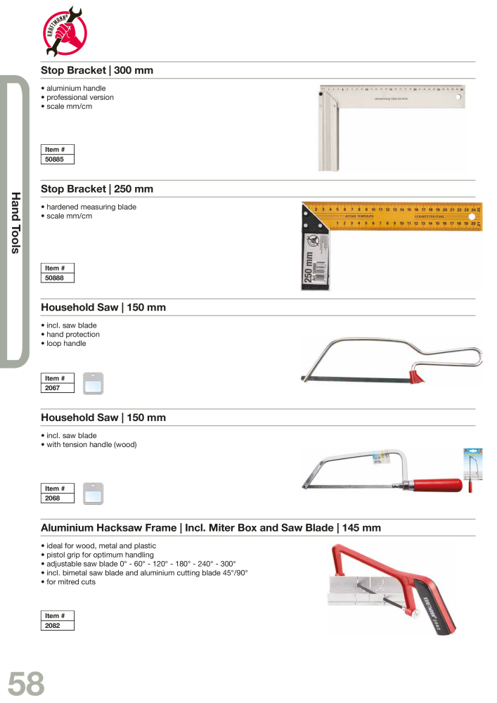 KRAFTMANN by BGS technic Catalog Hand tools Nº: 654 - Página 61