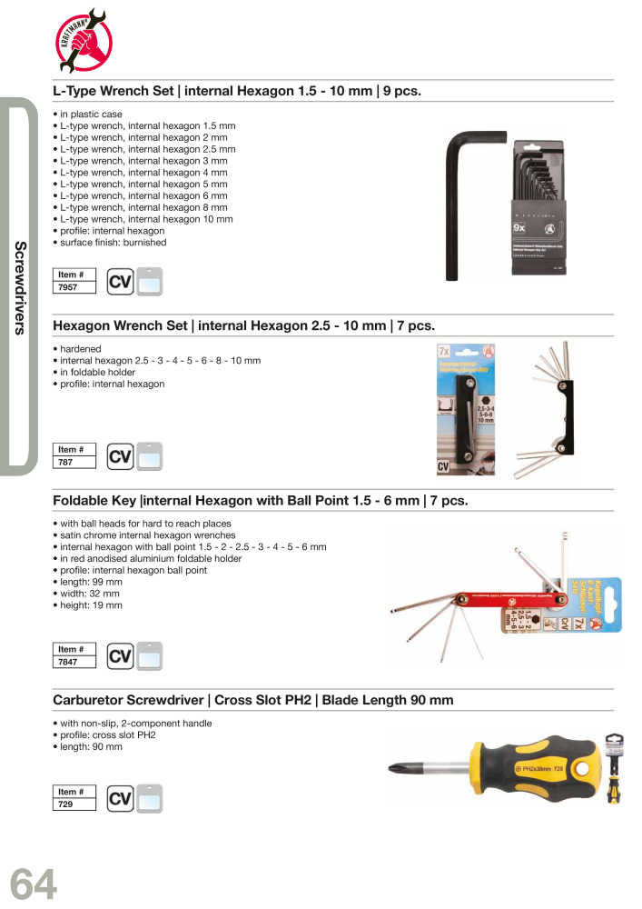 KRAFTMANN by BGS technic Catalog Hand tools NO.: 654 - Page 67