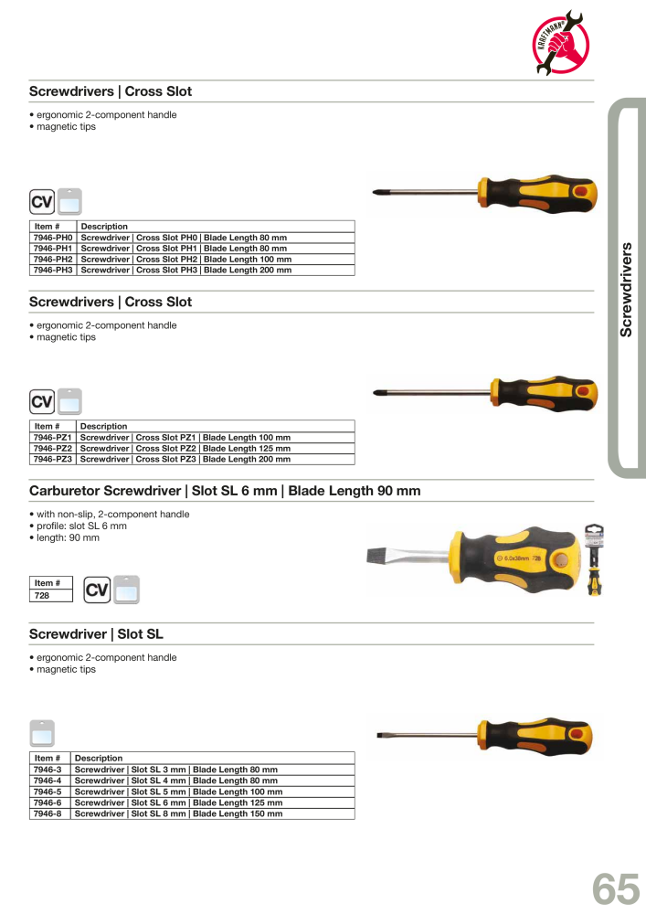 KRAFTMANN by BGS technic Catalog Hand tools NO.: 654 - Page 68