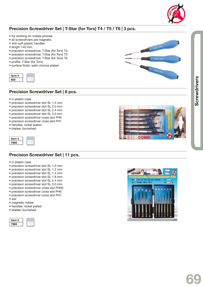 KRAFTMANN by BGS technic Catalog Hand tools Nb. : 654 - Page 72