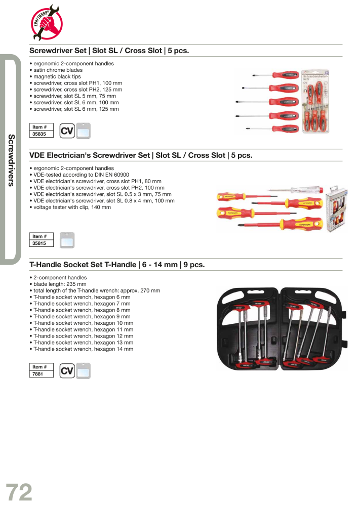 KRAFTMANN by BGS technic Catalog Hand tools Nº: 654 - Página 75