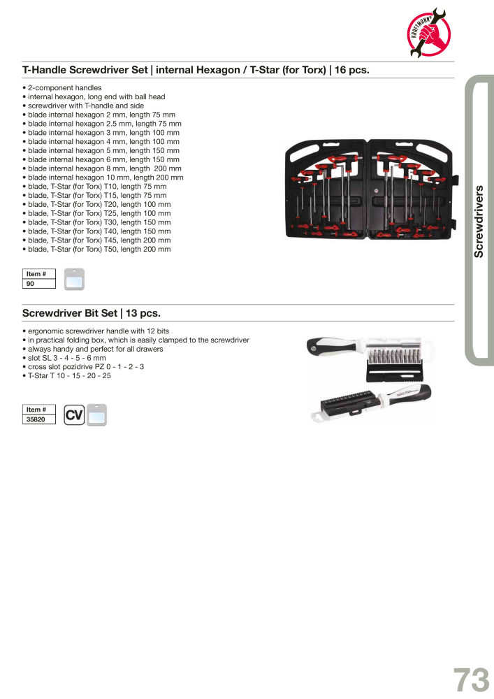 KRAFTMANN by BGS technic Catalog Hand tools NO.: 654 - Page 76