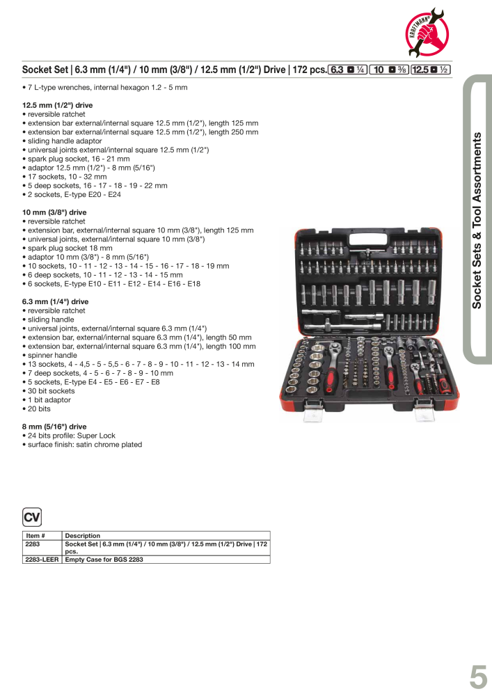 KRAFTMANN by BGS technic Catalog Hand tools Nb. : 654 - Page 8