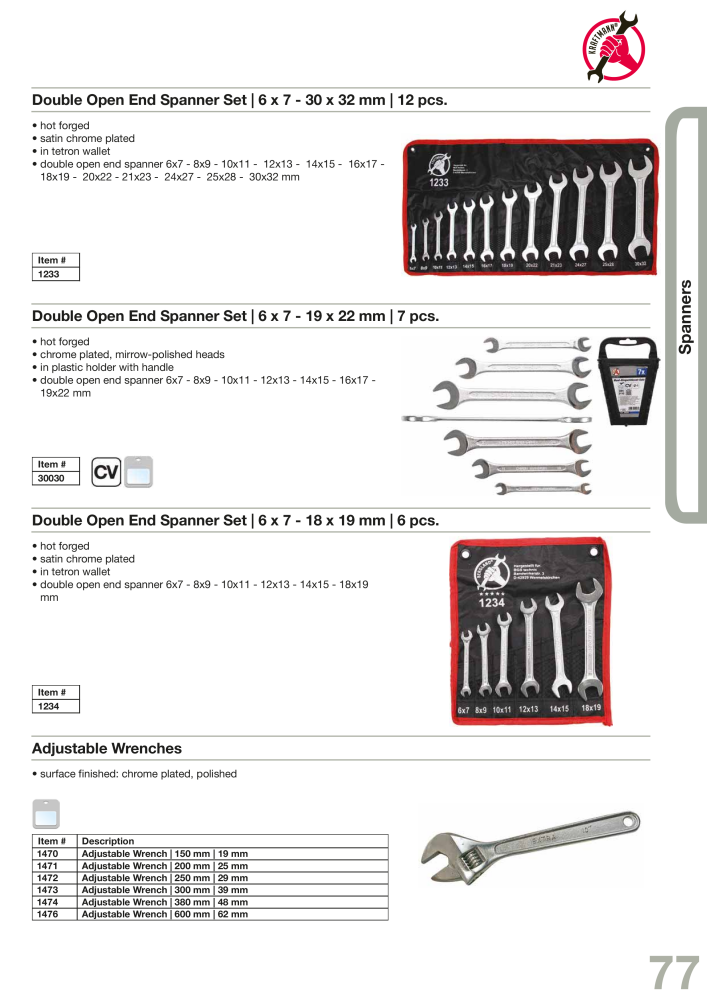 KRAFTMANN by BGS technic Catalog Hand tools Č. 654 - Strana 80