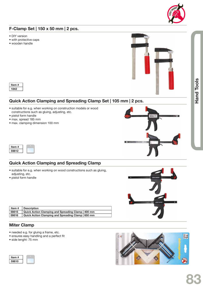 KRAFTMANN by BGS technic Catalog Hand tools Nº: 654 - Página 86