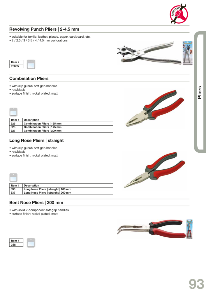 KRAFTMANN by BGS technic Catalog Hand tools NR.: 654 - Strona 96