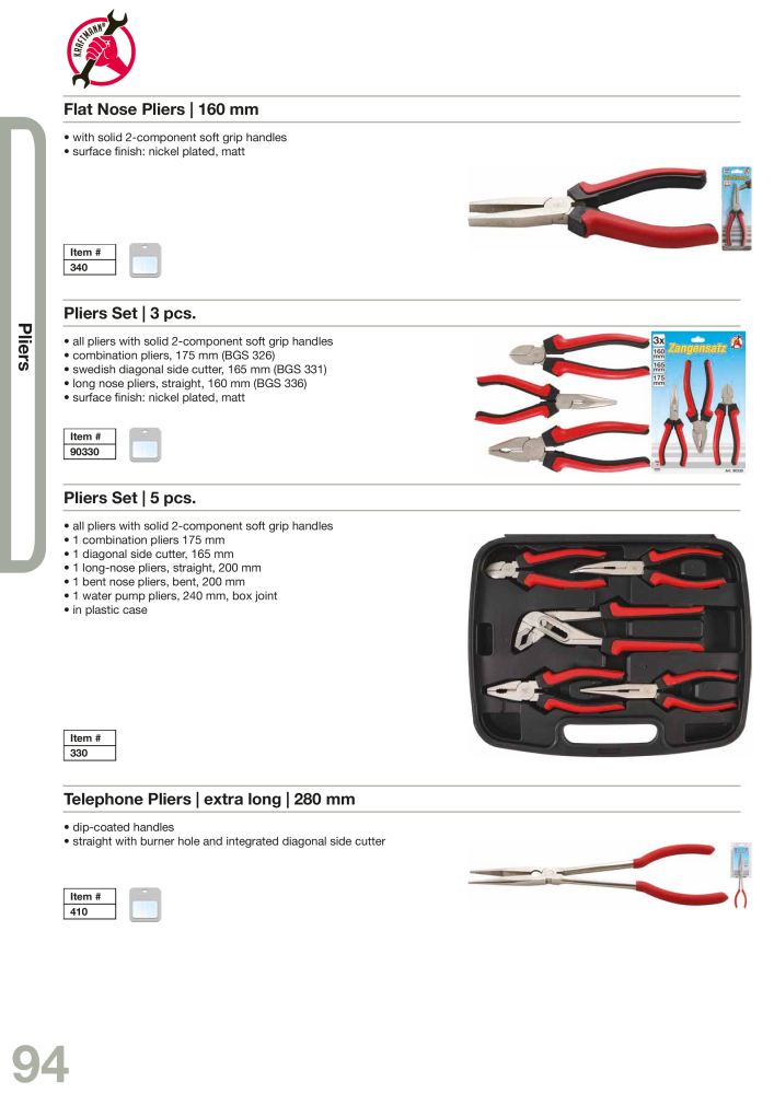 KRAFTMANN by BGS technic Catalog Hand tools Nº: 654 - Página 97