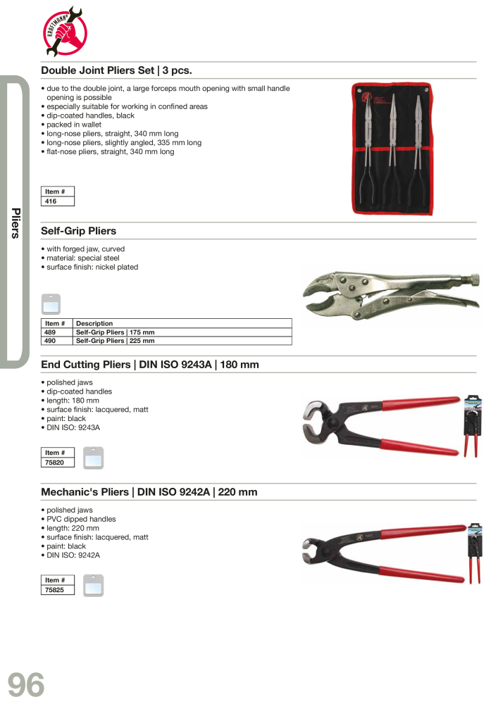 KRAFTMANN by BGS technic Catalog Hand tools NO.: 654 - Page 99