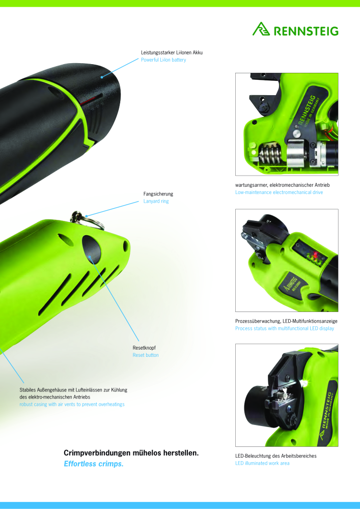 RENNSTEIG Akku-mechanisches Crimpgerät E PEW 12 NEJ.: 66 - Sida 3