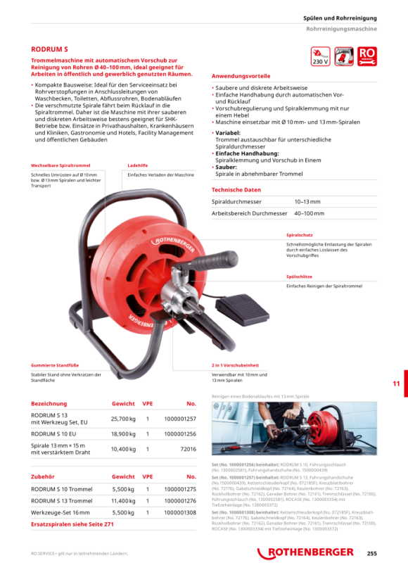 Rothenberger R750 230V/50Hz 72910