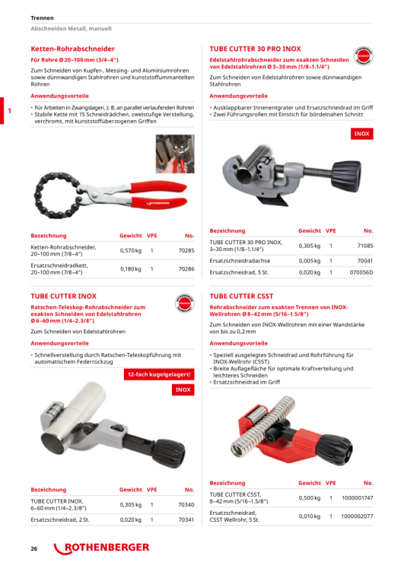 Rothenberger BUIZENSNIJDER CSST 1000001747