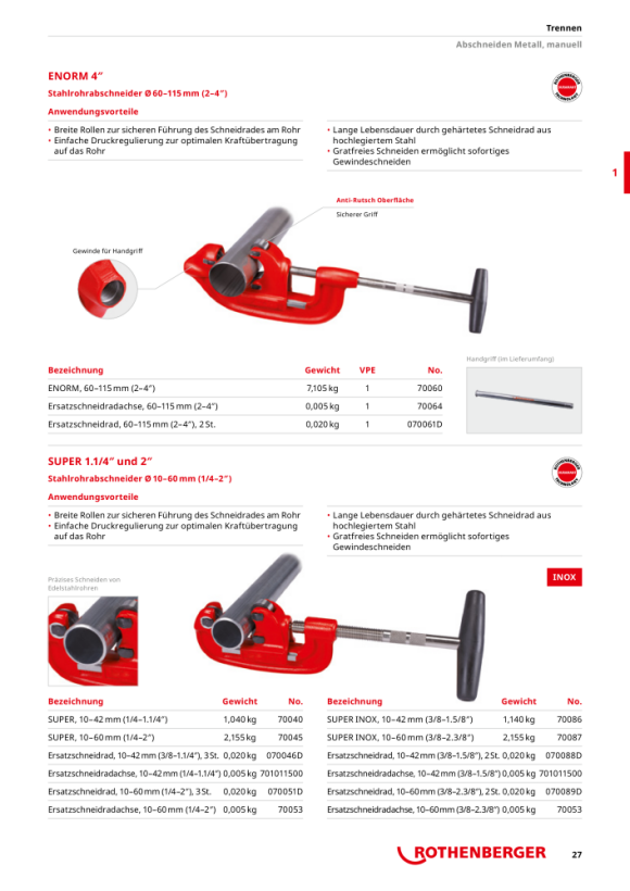 Rothenberger BUIZENSNIJDER CSST 1000001747