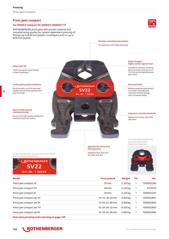 Rothenberger Maincatalog NO.: 711 - Page 134