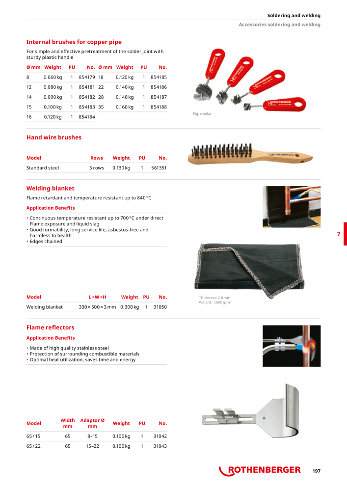 Rothenberger Maincatalog NO.: 711 - Page 197