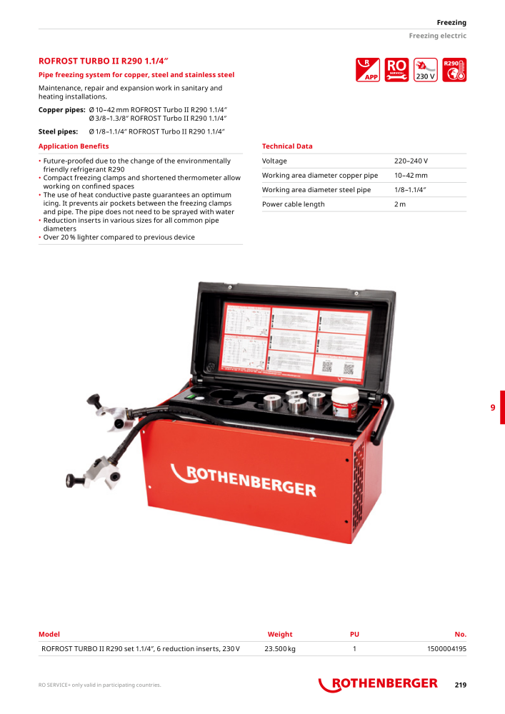 Rothenberger Maincatalog NO.: 711 - Page 219