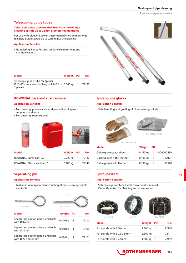 Rothenberger Maincatalog NR.: 711 - Seite 261