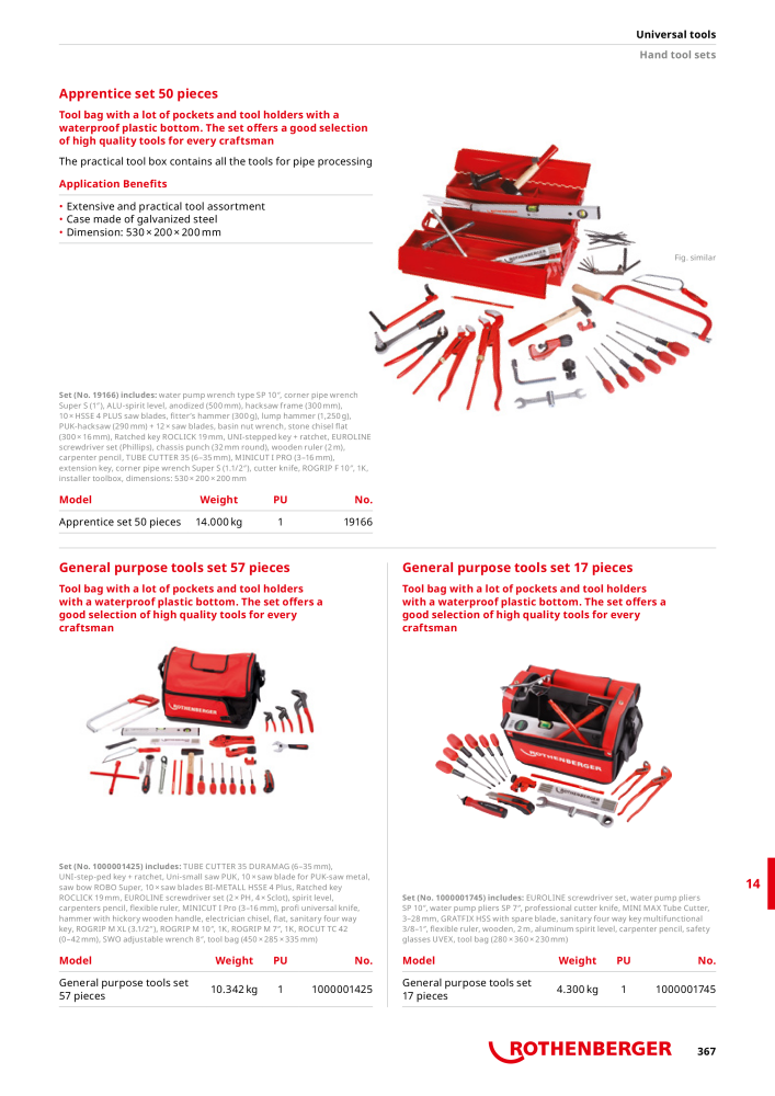 Rothenberger Maincatalog NR.: 711 - Pagina 367