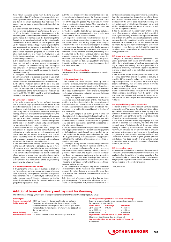 Rothenberger Maincatalog Nº: 711 - Página 385