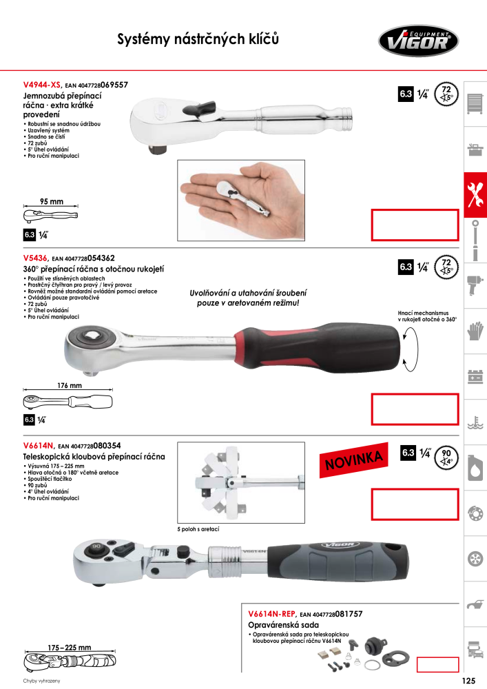 Hlavní katalog VIGOR NR.: 717 - Strona 127