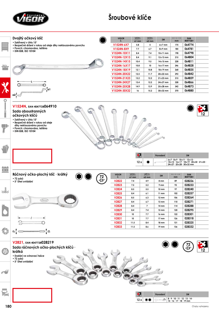 Hlavní katalog VIGOR Nb. : 717 - Page 182