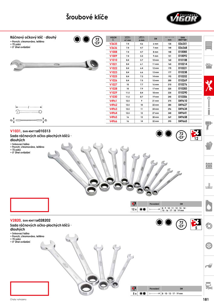 Hlavní katalog VIGOR Nº: 717 - Página 183