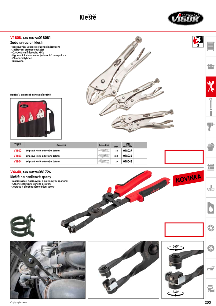 Hlavní katalog VIGOR Č. 717 - Strana 205