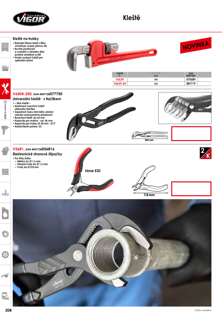 Hlavní katalog VIGOR Č. 717 - Strana 210