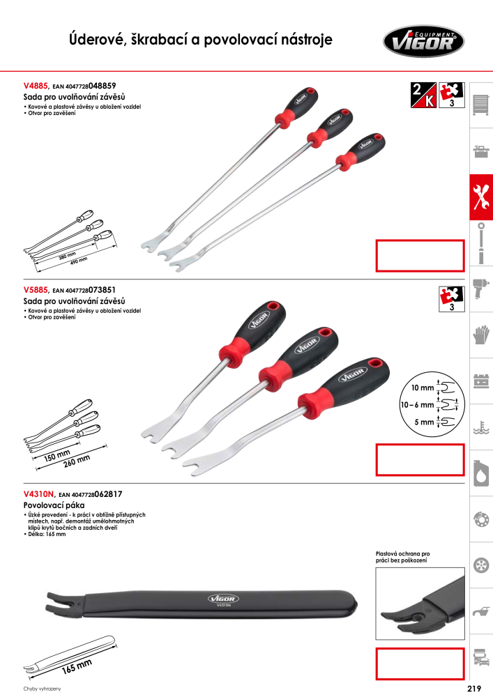 Hlavní katalog VIGOR Č. 717 - Strana 221