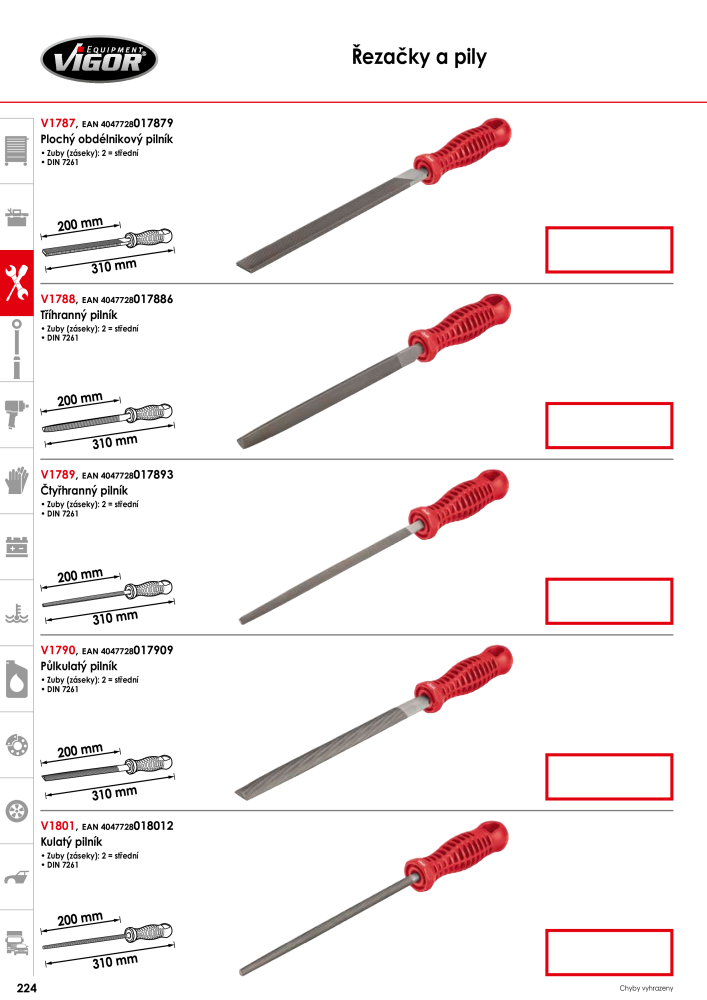 Hlavní katalog VIGOR Nº: 717 - Página 226