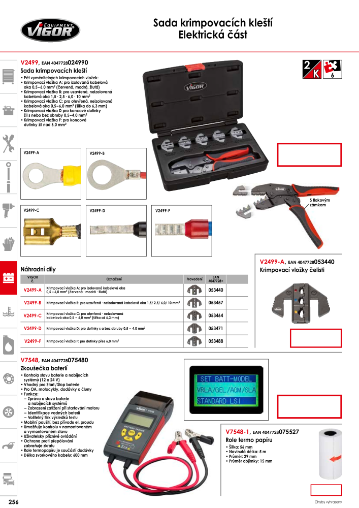 Hlavní katalog VIGOR Nb. : 717 - Page 258