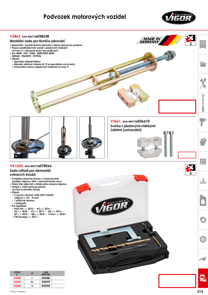 Hlavní katalog VIGOR NR.: 717 - Strona 317