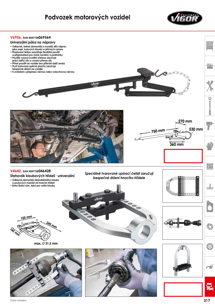 Hlavní katalog VIGOR NR.: 717 - Seite 319