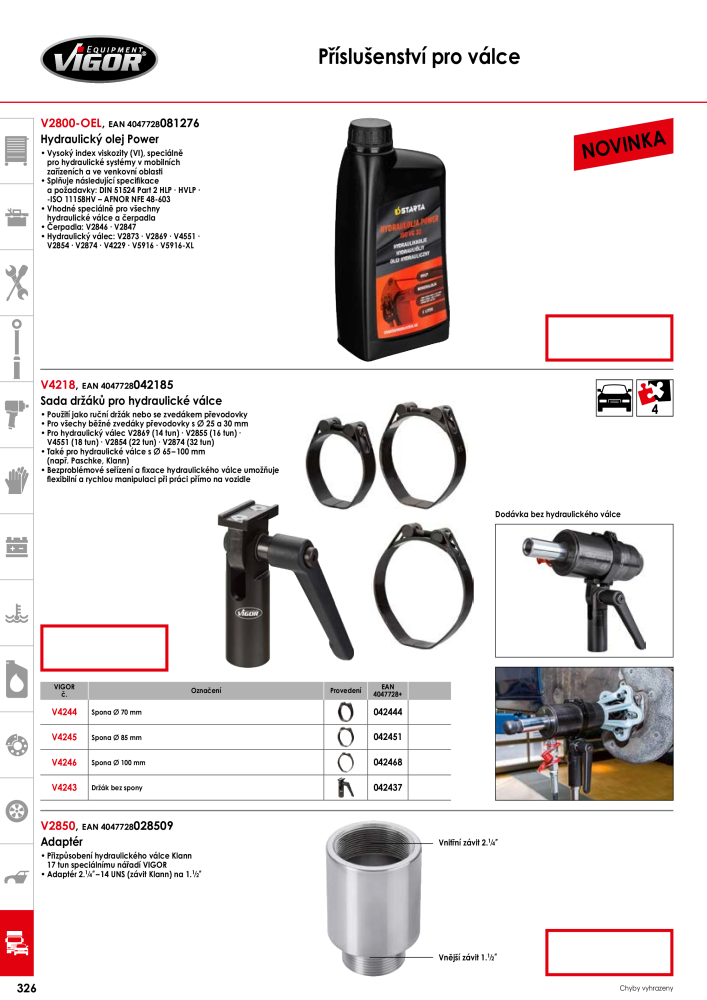 Hlavní katalog VIGOR Nº: 717 - Página 328