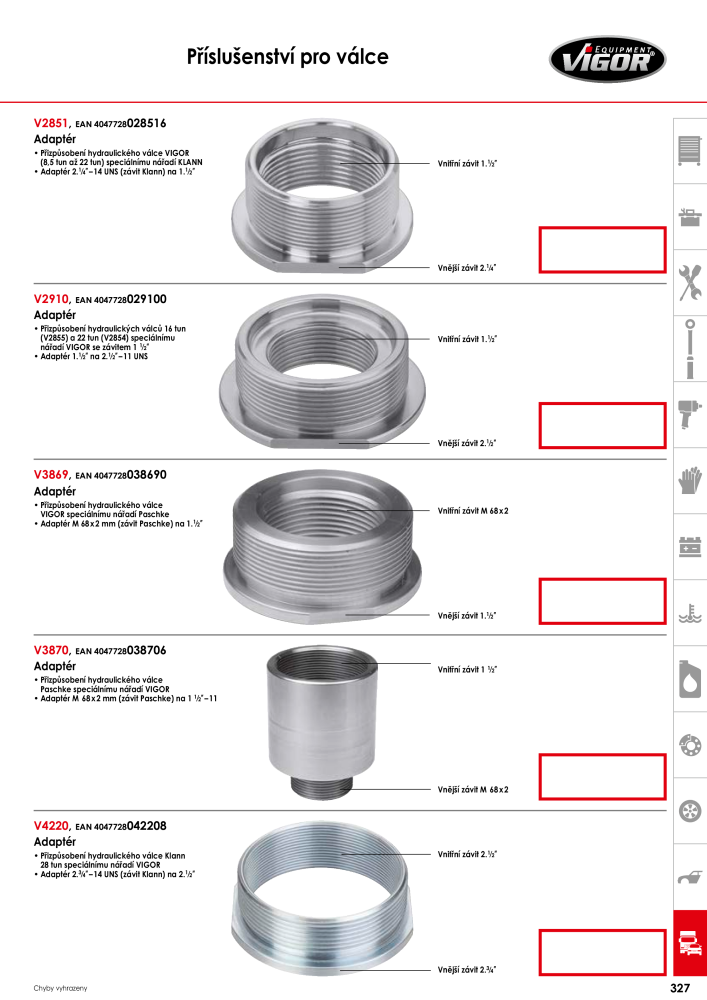 Hlavní katalog VIGOR NR.: 717 - Strona 329