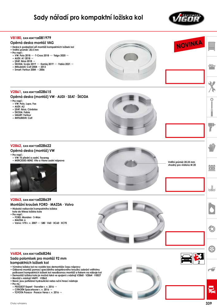 Hlavní katalog VIGOR Nb. : 717 - Page 341