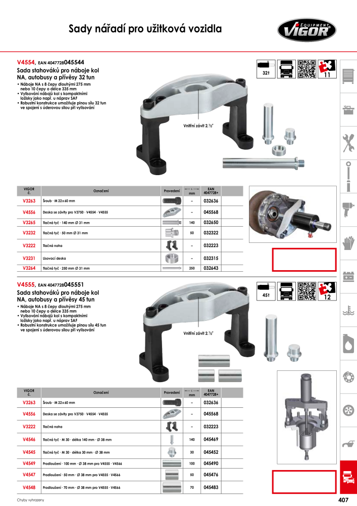 Hlavní katalog VIGOR Nº: 717 - Página 409