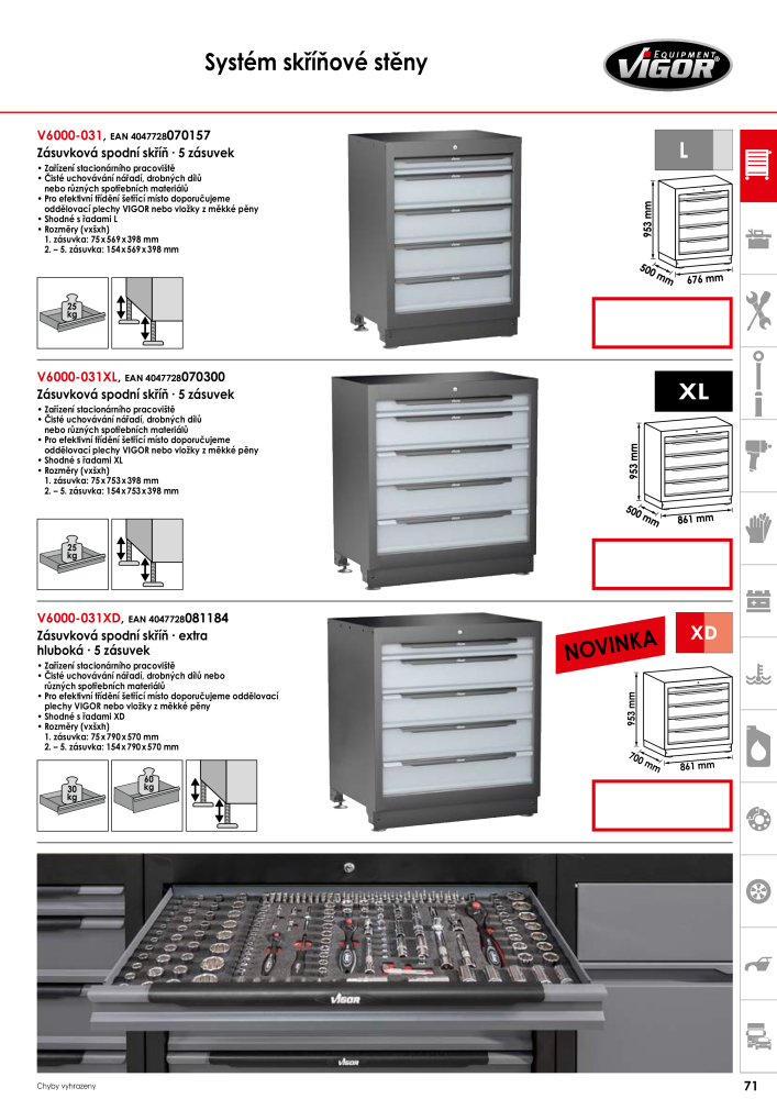 Hlavní katalog VIGOR NR.: 717 - Strona 73