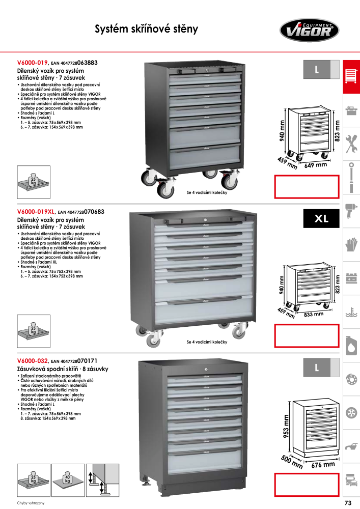 Hlavní katalog VIGOR NR.: 717 - Strona 75