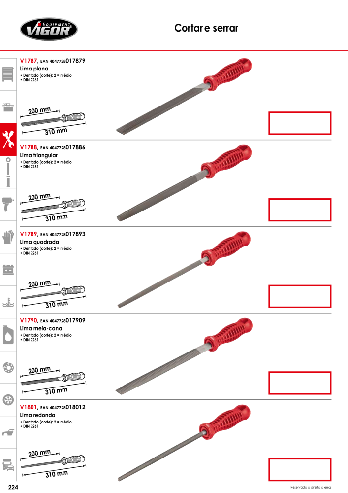 Catálogo principal VIGOR Nº: 720 - Página 226